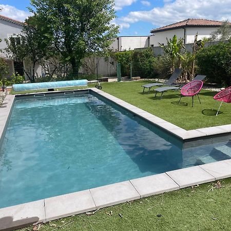 Appartement Rez De Chaussee Maison Independant Avec Piscine Saint-Christol-lès-Alès エクステリア 写真