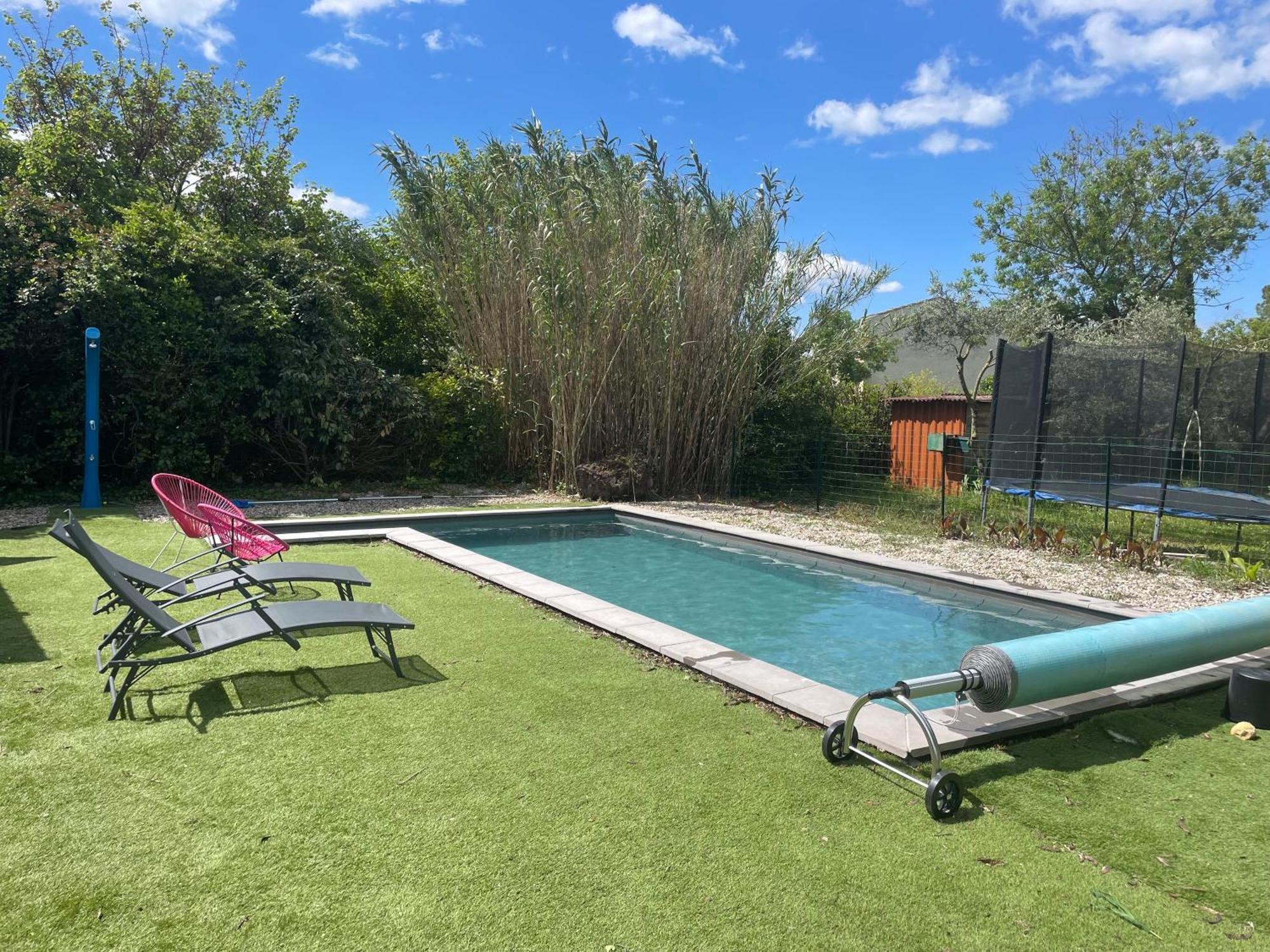 Appartement Rez De Chaussee Maison Independant Avec Piscine Saint-Christol-lès-Alès エクステリア 写真